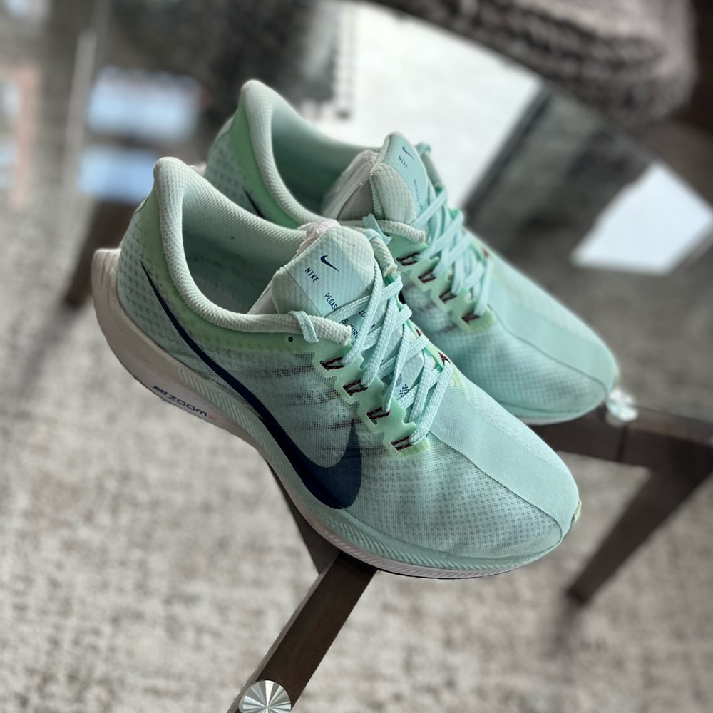 Nike Wmns Zoom Pegasus new Turbo 'Teal Tint' Running Athletic Shoes Size 8 - Picture 6 of 11